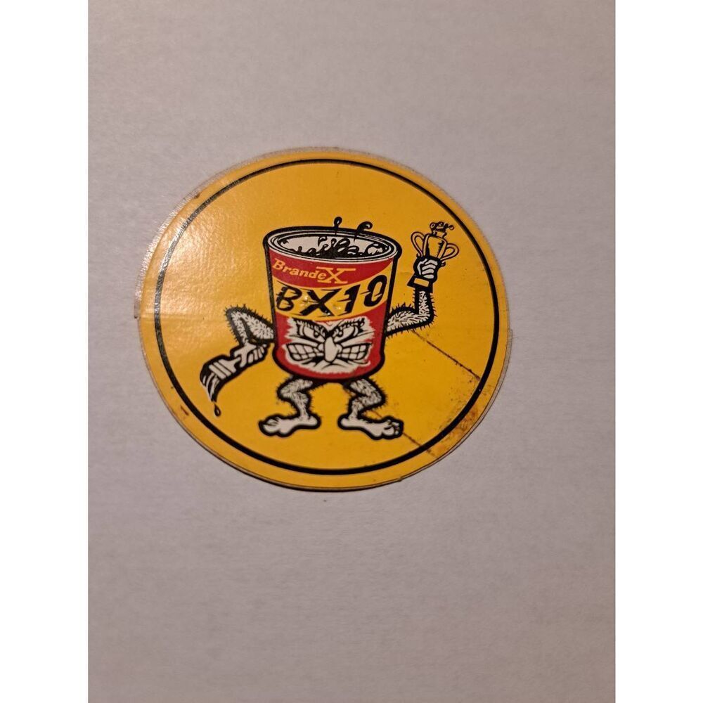 Vintage Brandex BX10 Traction Compound Race Car Mancave Garage Sticker Decal